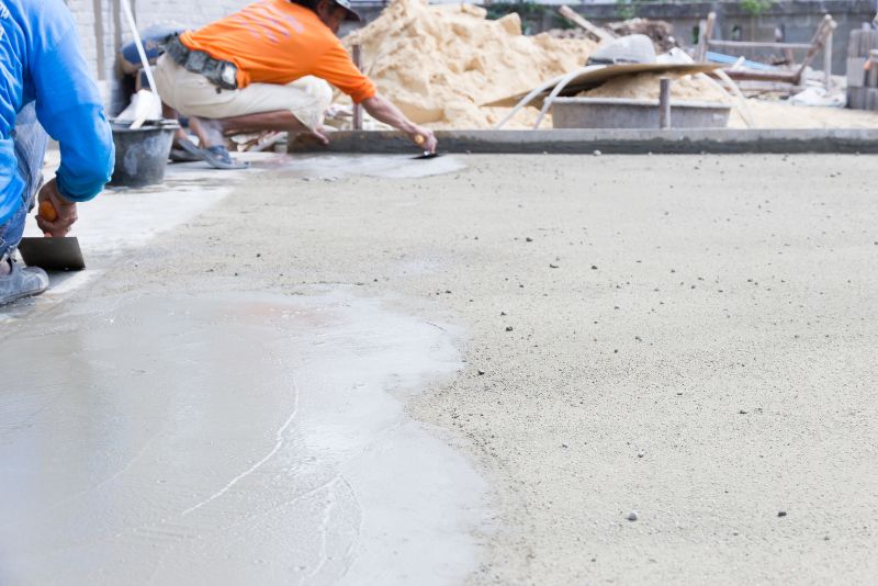 installing concrete floor