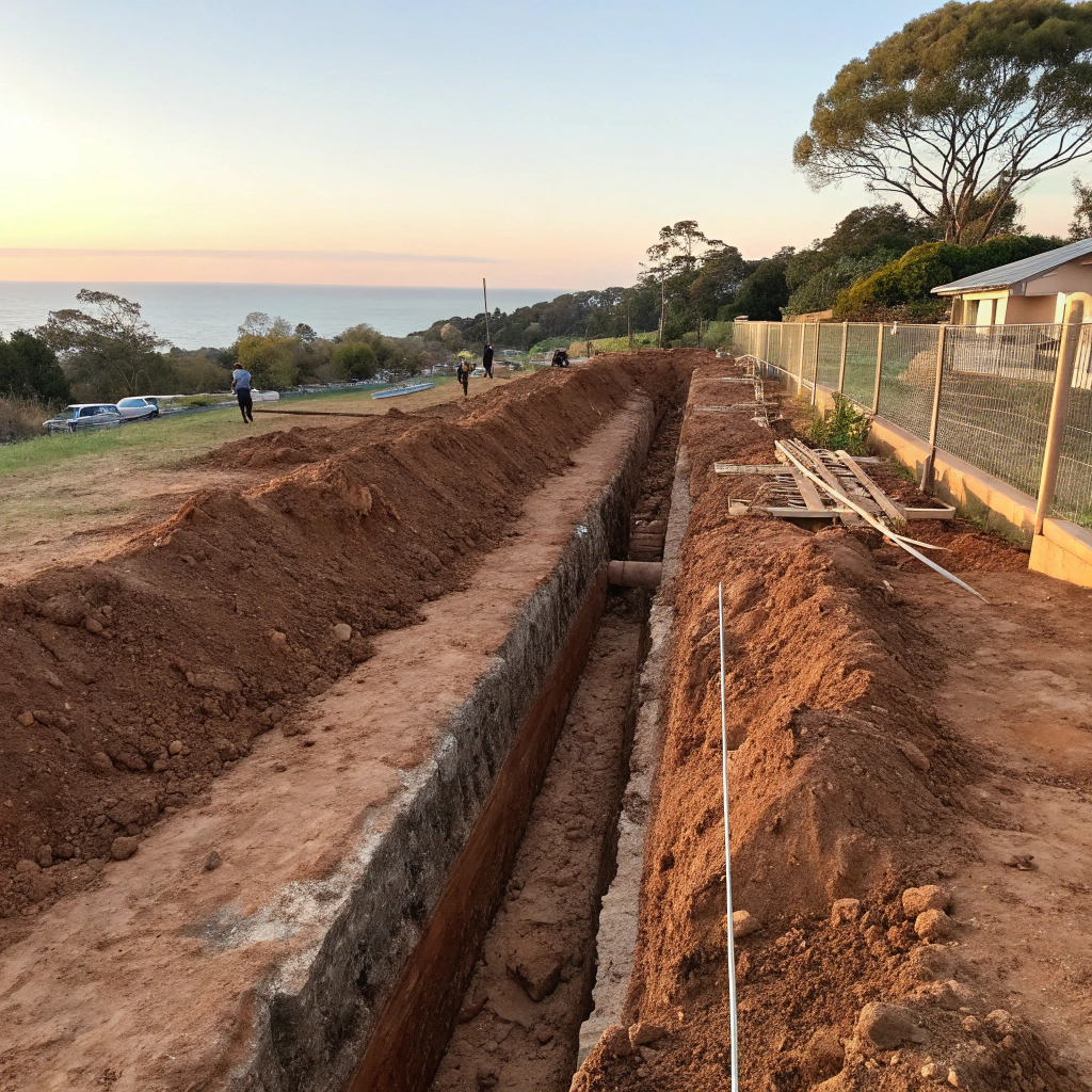 Strip footing excavation Coffs Harbour residential project